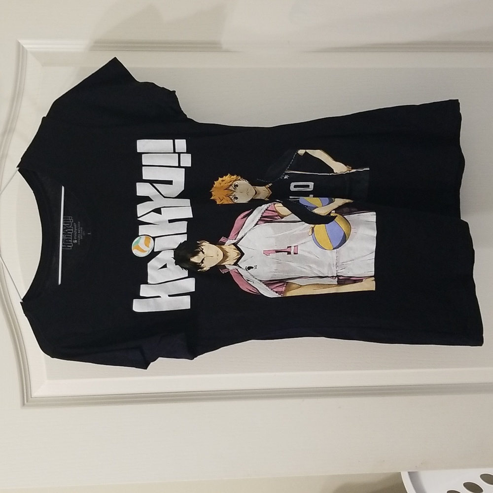 Haikyu!!  Black T-SHIRT Size L